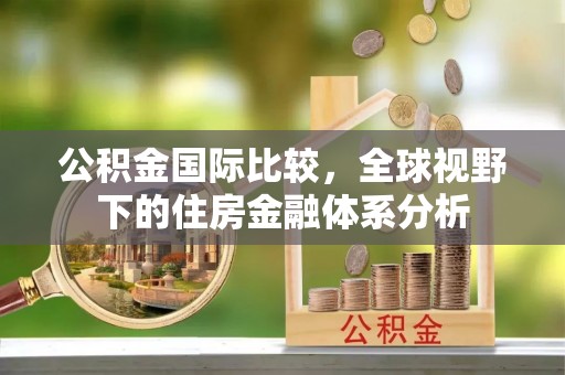 丰台公积金国际比较，全球视野下的住房金融体系分析
